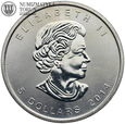 Kanada, 5 dolarów 2014, Liść Klonu, 1 Oz Ag999