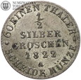 Prusy, Wilhelm III, 1/2 silber groschen 1822 A
