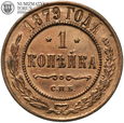 Rosja, Aleksander II, 1 kopiejka 1879 СПБ, #S12