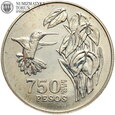 Kolumbia, 750 pesos 1978, Koliber z Kasztanowcem