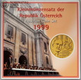 Austria, zestaw rocznikowy 6 monet z 1999 roku, #FR2