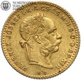 Węgry, 10 franków / 4 forinty 1891, złoto