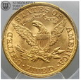 USA, 5 dolarów 1893, Liberty, złoto, PCGS MS63