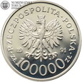 III RP, 100000 złotych 1991, II Wojna Światowa, #ML