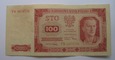 100 Złotych 1948r. Seria FW (BEZ RAMKI)