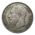 5 Franków 1873r. - Belgia - Leopold II (1865 - 1909)