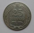 25 Fenigów 1912r. D - Kaiserreich 