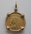 Biżuteria numizmatyczna - 5 dolarów 1909r. - USA
