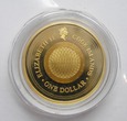 1 Dolar 2003r. - Wyspy Cooka - Znak zodiaku Rak - naturalne szmaragdy