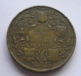 Secesyjny medal 1900r. - Wiejska kobieta  -  Sygnatura: Bescher