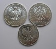 3 x srebrne monety PRL - Jan Paweł II, Józef Piłsudski