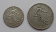 50 Centimes 1916r. + 1 Frank 1918r. - Francja