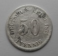 50 Pfennig 1875r. D - Niemcy