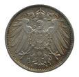 1 Marka 1905r. E - Niemcy - Kaiserreich - Piękny stan