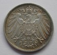 1 Marka 1905r. E - Niemcy - Kaiserreich - Piękny stan