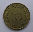 10 Franków 1954r. - Saarland - Niemcy