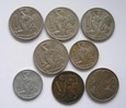 Czechosłowacja - zestaw monet (8 szt.) 1 i 2 korony
