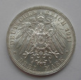 3 Marki 1911r.  Wilhelm II I Charlotte