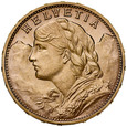 B29. Szwajcaria, 20 franków 1913, Heidi, st 1/2+