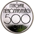 D250. Węgry, 500 forintów 1987, Seul 1988, st 1