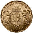 C17. Węgry, 20 koron 1902, Franz Josef, st 2+