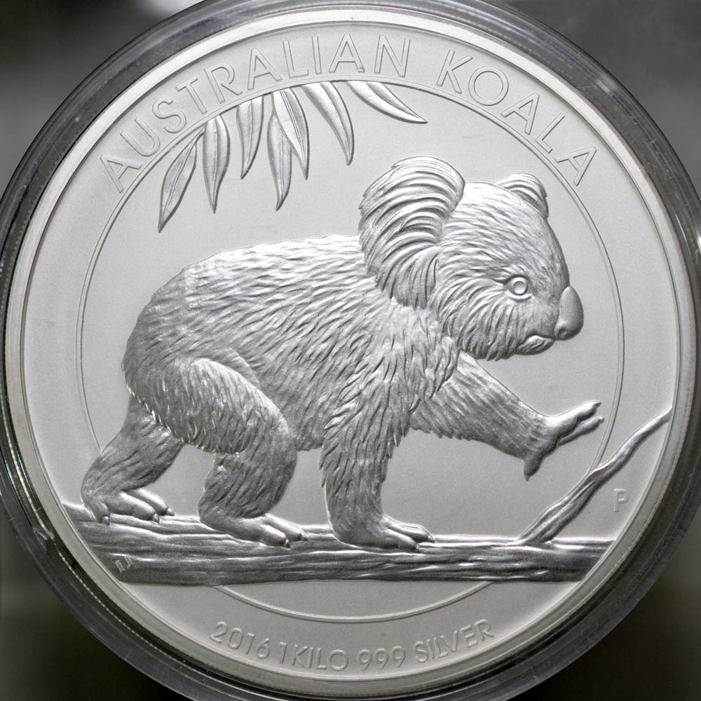 Australia, 30 dolarów 2016, koala, 1 kg Ag