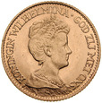 C297. Holandia, 10 guldenów 1917, Wilhelmina, st 1-