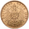 B22. Niemcy, 20 marek 1907, Prusy, st 2-