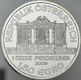 Austria, 1,5 euro 2009, Filharmonia, uncja srebra, st 1