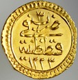 B81. Turcja, 1/4 Zeri Mahbub 1810, Mahmud II, st 1