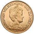 D134. Holandia, 10 guldenów 1917, Wilhelmina, st 1