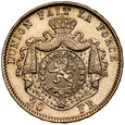 C1. Belgia, 20 franków 1877, Leopold  II, st 2