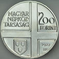 D155. Węgry, 200 forintów 1977, Ádám Mányoki, st 1-