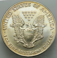 C322. USA, Dolar 2001, Statua, st 1-, uncja srebra