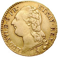 C324. Francja, Louis d'or 1786 A, Ludwik XVI, st 3+