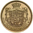 B63. Dania, 20 koron 1911, Fryderyk VIII, st 1