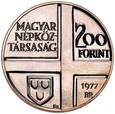 D242. Węgry, 200 forintów 1977, Tivadar Csontvary Kosztka, st 1