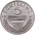  Austria, 5 szylingów 1963, st 2. 10 szt, junk silver