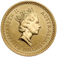 C17. Australia, 1/10 uncji złota, 15 dolarów 1991, Kangur, st 1-