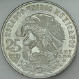 D258. Meksyk, 25 pesos 1968, Tańczący Aztek, st 1-