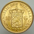 C6. Holandia, 10 guldenów 1925, Wilhelmina, st 1-