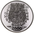 D188. Węgry, 2000 forintów 1996, 1100 lat Narodu , st L