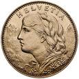 C6. Szwajcaria, 10 franków 1922, Heidi, st 1