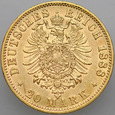 B73. Niemcy, 20 marek 1888 A, Fryderyk, st 3-2