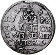 E156. Trojak ryski 1586, Stefan Batory, st 3