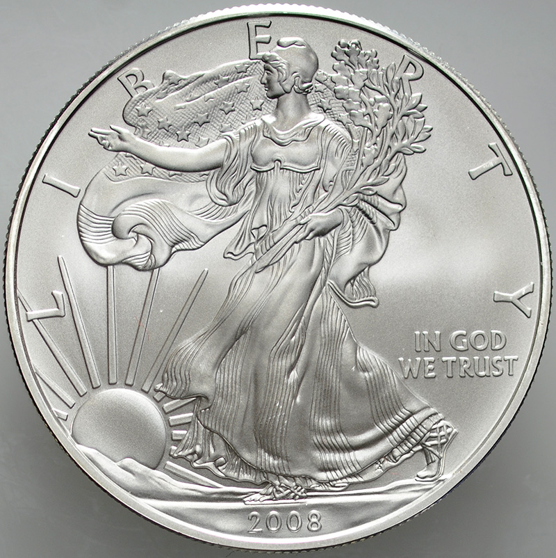 USA, Dolar 2008, Statua, st 1, uncja srebra