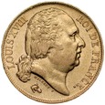 B78. Francja, 20 franków 1817 A, Ludwik XVIII, st 3-2