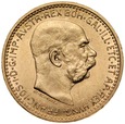 B95. Austria, 10 koron 1911, Franz Josef, st 2+