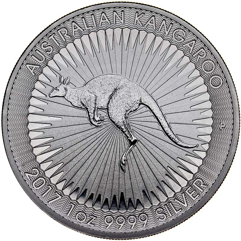 Australia, Dollar 2017, Kangur, st 1, uncja srebra, tuba 25 szt