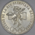 C245. Meksyk, 25 pesos 1968, Tańczący Aztek, st 1-